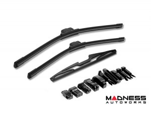 Alfa Romeo Stelvio Windshield Wipers - Front+Rear Set - Premium (2017-2025)